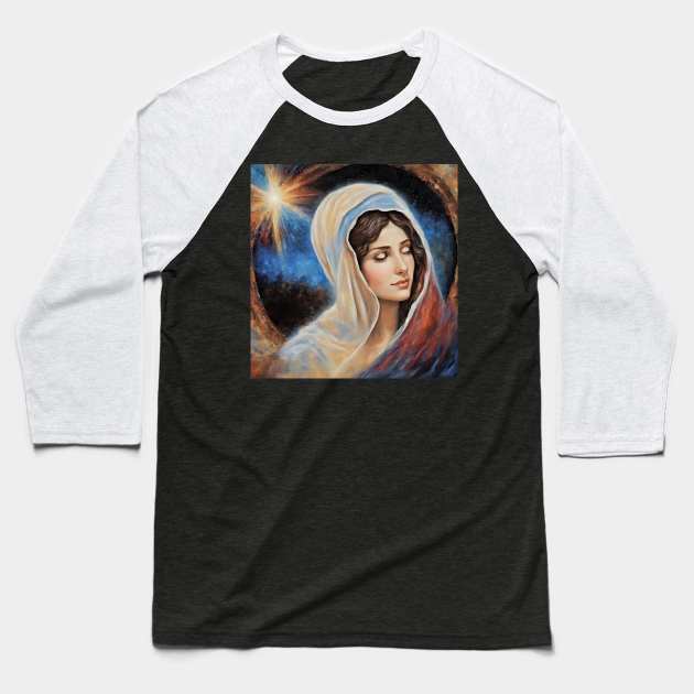 Holy Mary and signs Baseball T-Shirt by bogfl